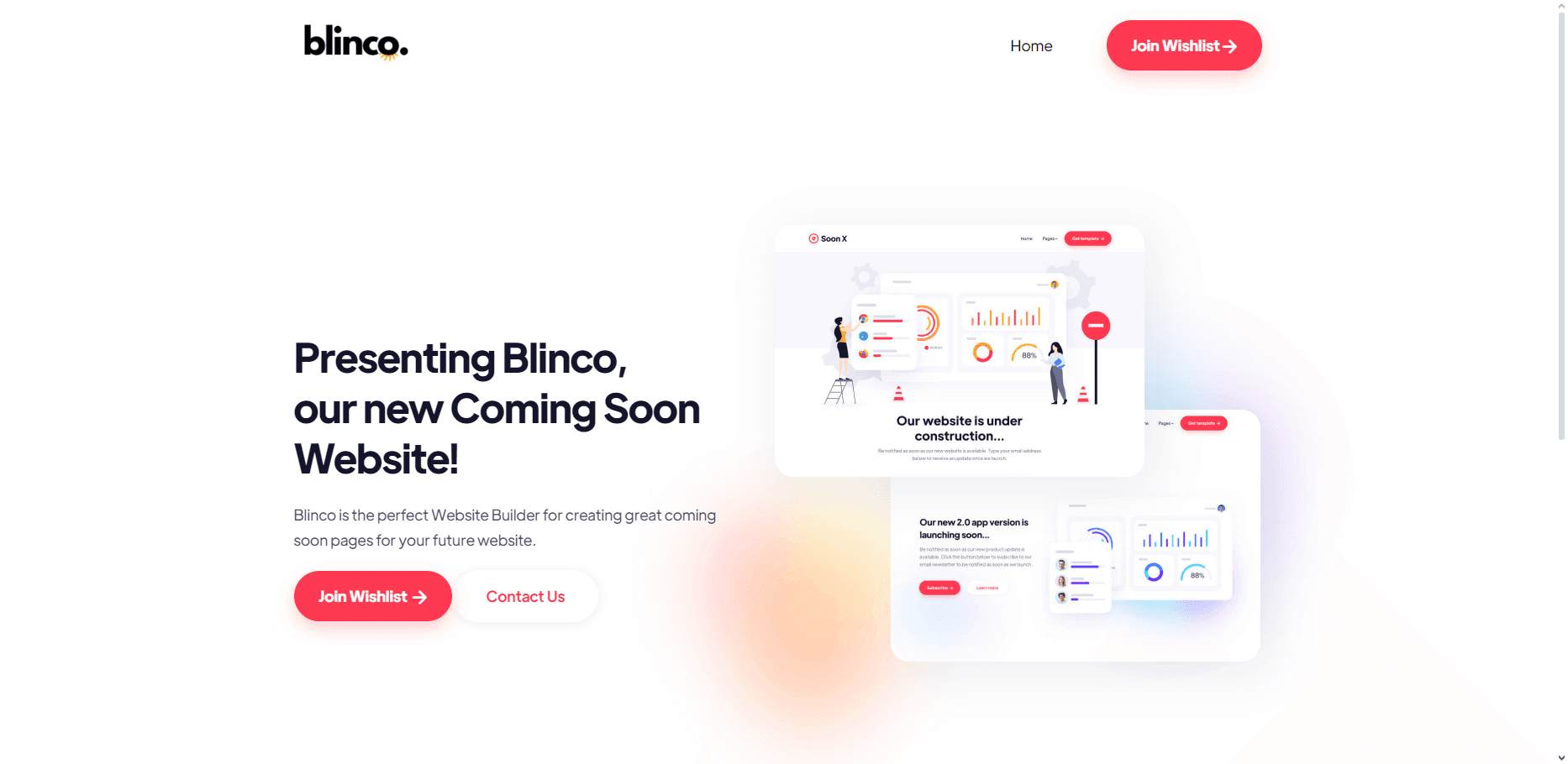 قوالب مواقع مصنوعة في blinco